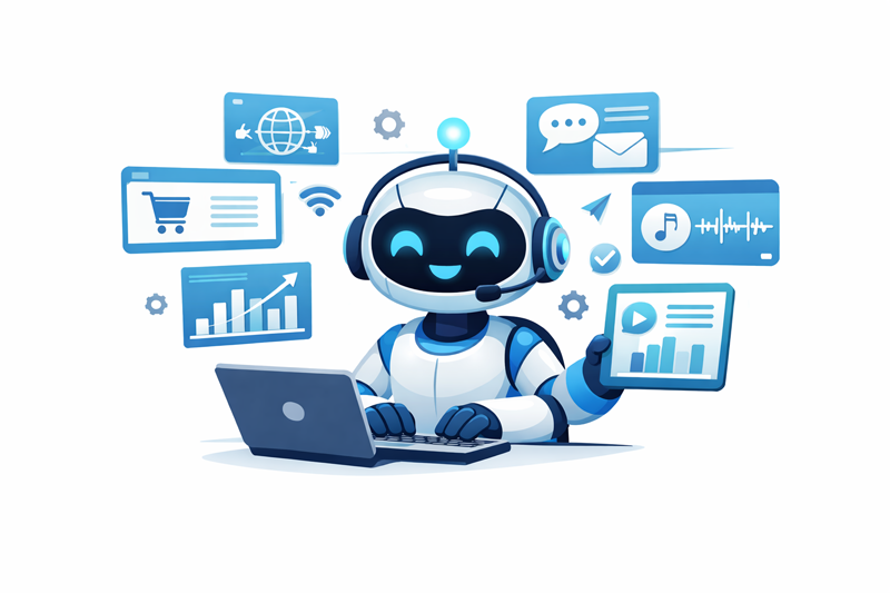 AI 에이전트 일러스트