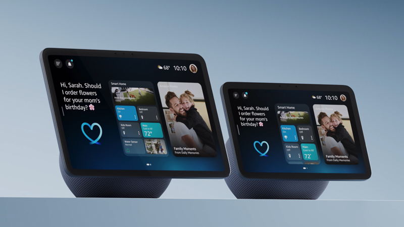 Alexa Plus가 적용된 Echo Show 화면 예시