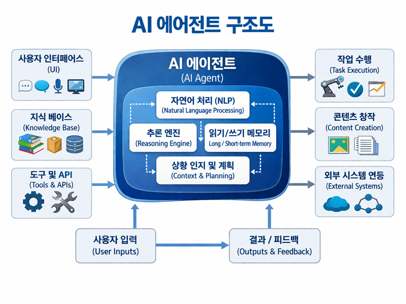 상위 AI와 하위 AI 에이전트가 함께 일하는 구조도