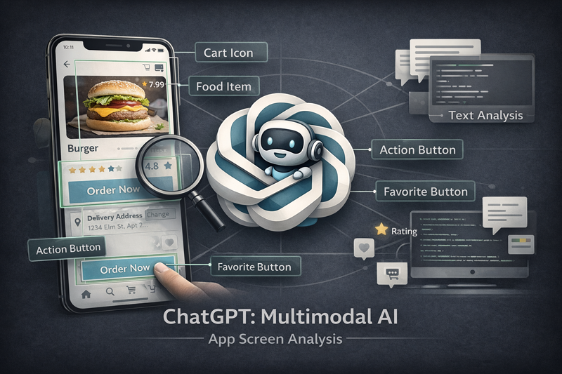 화면 UI를 이해하는 멀티모달 AI 개념 이미지