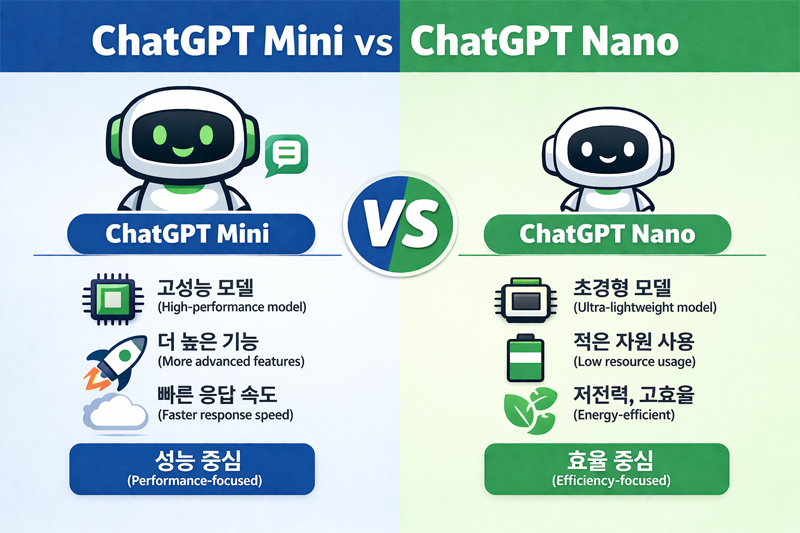 GPT-5.4 mini와 nano 비교 인포그래픽