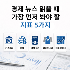 경제 뉴스 읽을 때 가정 먼저 봐야 할 지표 5가지