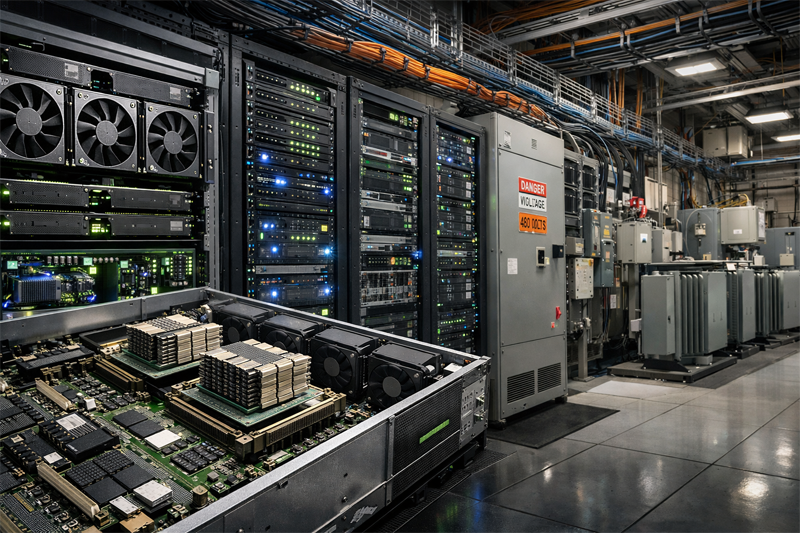 AI 확산 뒤에 있는 “보이지 않는 기반 시설”을 보여주는 이미지